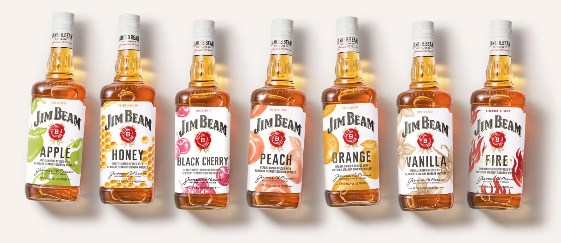 Jim Beam all bottles flavors