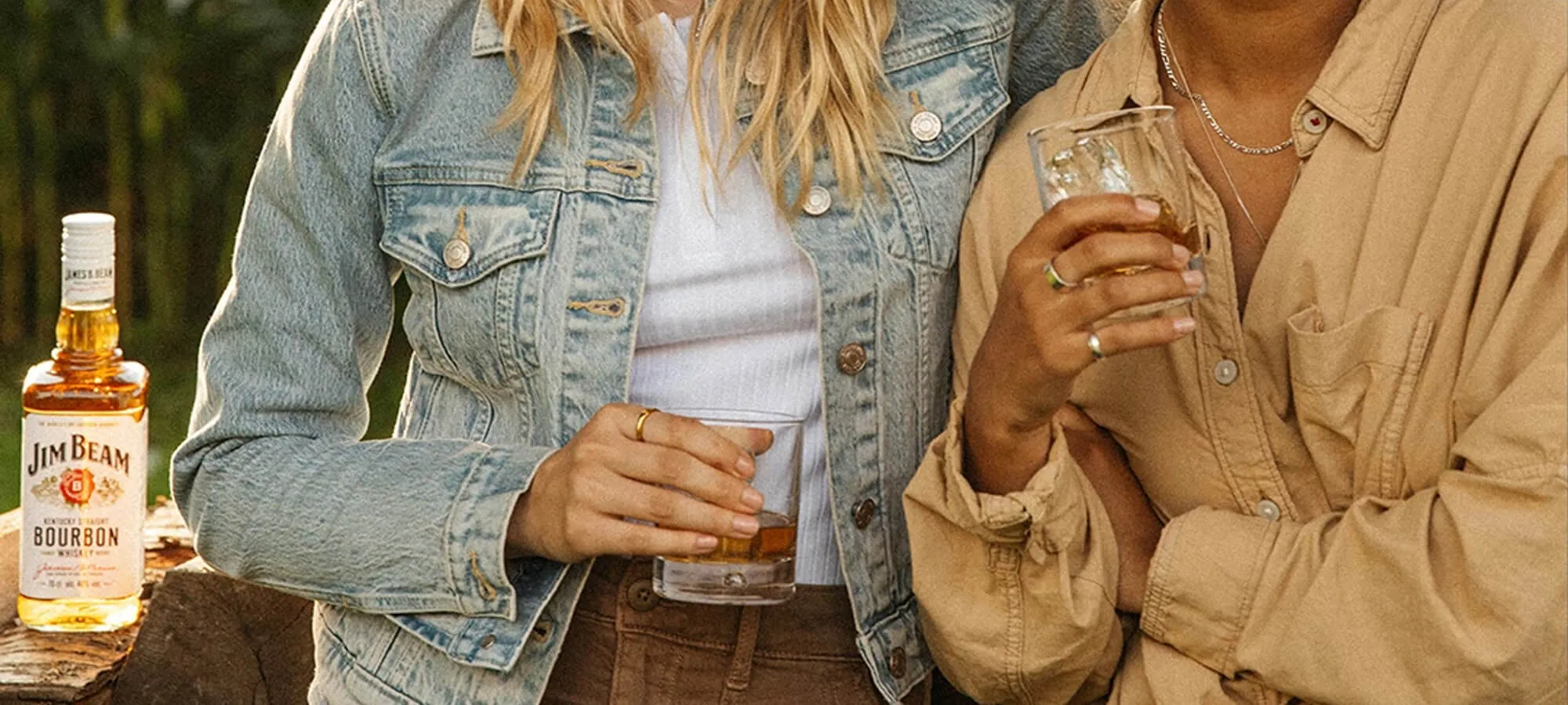 Women having fun with Jim Beam  cocktails