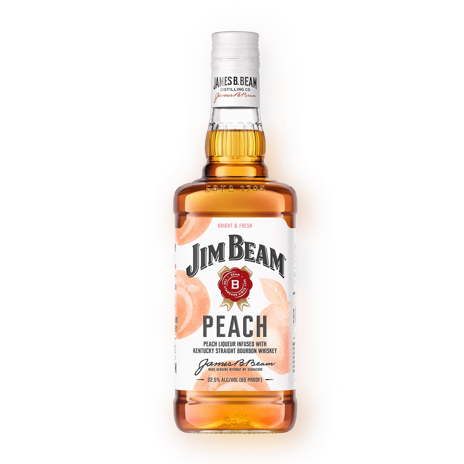 jim beam bottle bourbon flavor peach